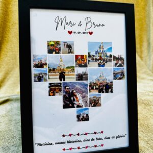 Quadro Personalizado Dia dos Namorados - Coração